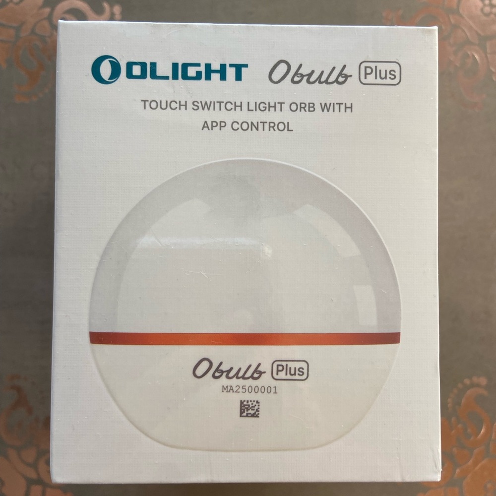 Olight Obulb Plus, touch switch light orb app control, new in package